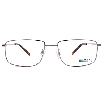 PUMA l 領袖風眼鏡尚 方框眼鏡 l 鋼質灰