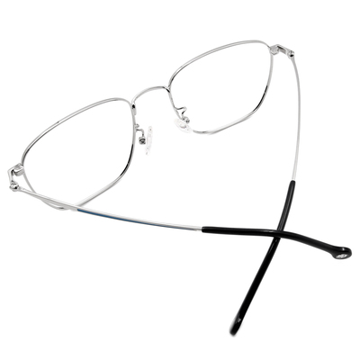 K-DESIGN KREATE l 廣告款眼鏡 l 個性俐落方框眼鏡🎨 銀/霧藍