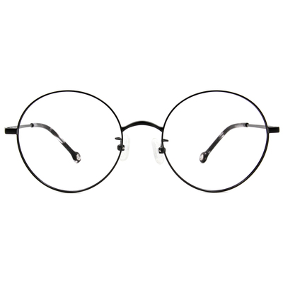 K-DESIGN KREATE 復古格調大圓框眼鏡🎨 神秘黑