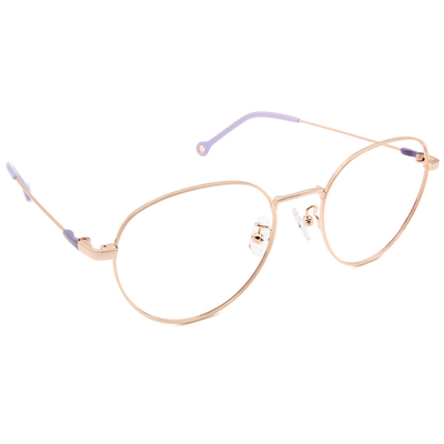 K-DESIGN KREATE 可愛拼色細圓框眼鏡🎨 金/霧紫