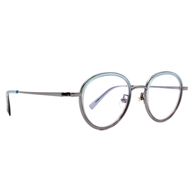 Selecta | 高貴淡雅波士頓框眼鏡 晶透藍