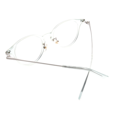 Selecta | 低奢復刻波士頓框眼鏡 透亮銀