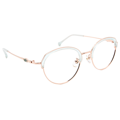 SOU・SOU l 圓與小菊 復古眉框✿果凍綠