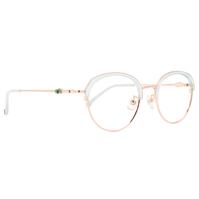 SOU・SOU l 圓與小菊 復古眉框✿果凍綠