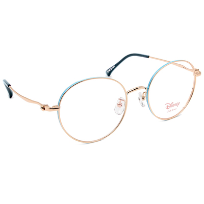 Disney-粉萌季 l 維尼的蜂蜜罐 圓框眼鏡 粉嫩藍