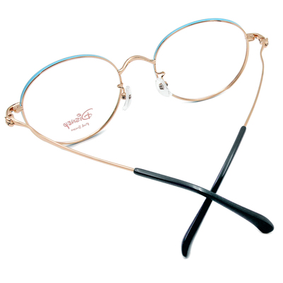 Disney-粉萌季 l 維尼的蜂蜜罐 圓框眼鏡 粉嫩藍