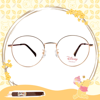 Disney-粉萌季 l QQ奇奇蒂蒂  波士頓框 金棕色