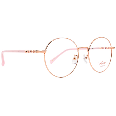 Disney-粉萌季 l 春採花蜜 大圓框眼鏡 玫瑰金