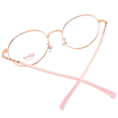 Disney-粉萌季 l 春採花蜜 大圓框眼鏡 玫瑰金