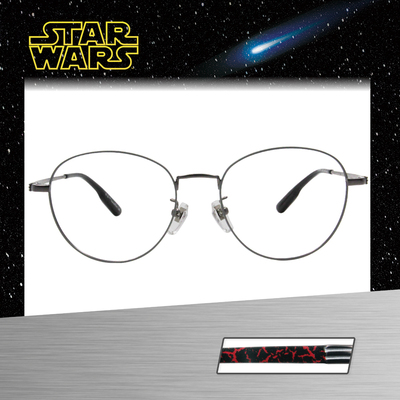 Star Wars：Kylo Ren凱羅·忍 波士頓框眼鏡︱銀灰