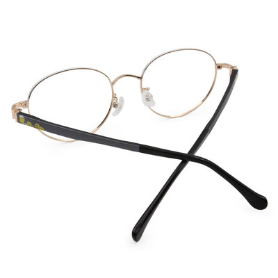 LINE FRIENDS★莎莉款｜玩耍小雞 橢圓框眼鏡｜蜜白金