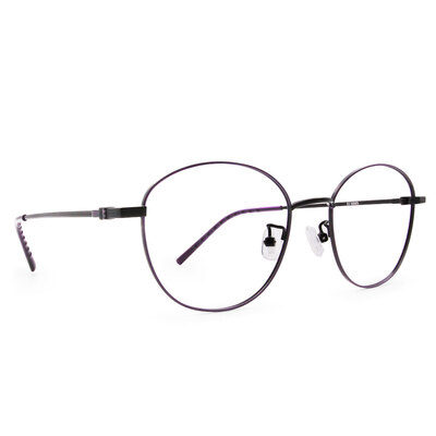 極．舒適系列｜極優雅 橢圓框眼鏡｜月夜紫