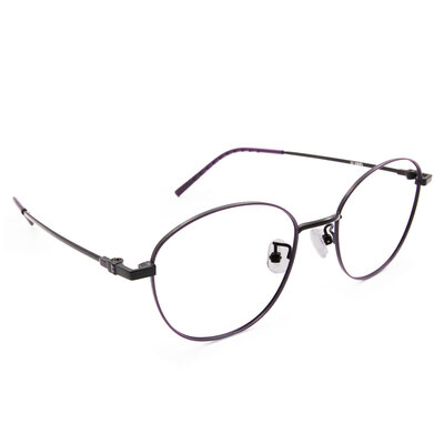 極．舒適系列｜極優雅 橢圓框眼鏡｜月夜紫