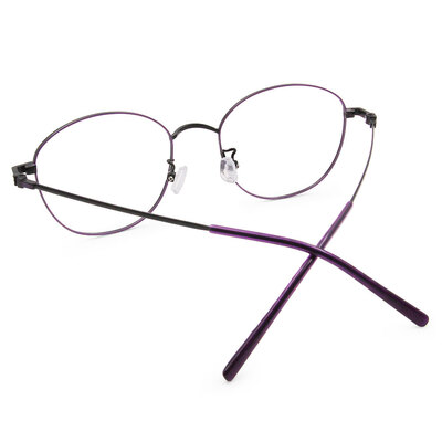 極．舒適系列｜極優雅 橢圓框眼鏡｜月夜紫