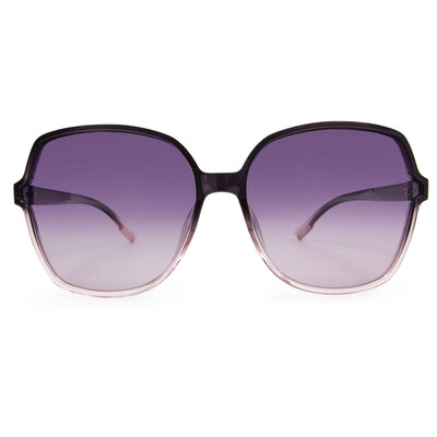 HORIEN 帥氣時尚大方框太陽眼鏡 粉紫色