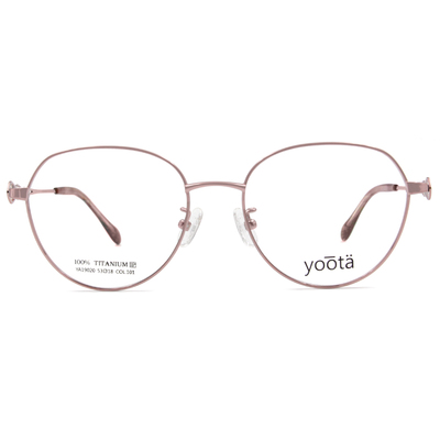 YOOTA | 花磚造型圓框眼鏡 紫嫣紅
