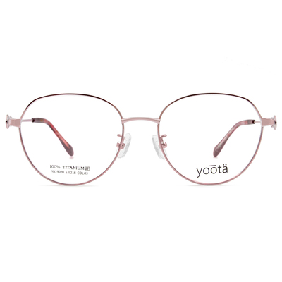 YOOTA | 花磚造型圓框眼鏡 丁香紫