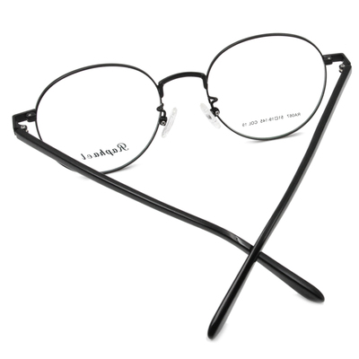 RAPHAEL | 壓紋造型圓框眼鏡 霧黑色