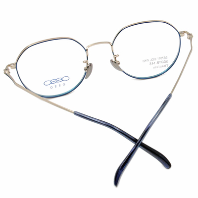 OSSO | 個性搖滾多邊框眼鏡 金屬藍