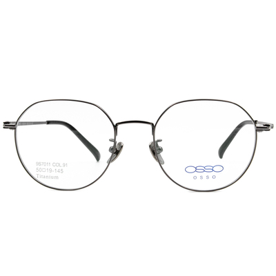 OSSO | 個性搖滾多邊框眼鏡 鐵灰銀