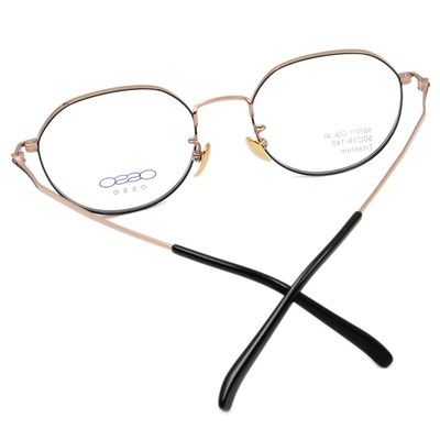 OSSO | 個性搖滾多邊框眼鏡 黑金色