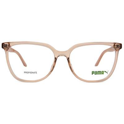 PUMA l 知性優雅大方框眼鏡 奶茶色