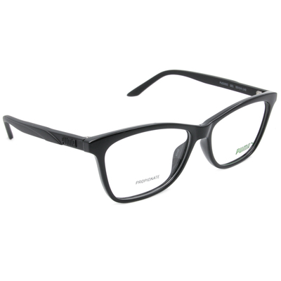 PUMA l 造型款威靈頓框眼鏡 鋼琴黑