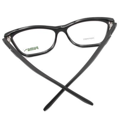 PUMA l 造型款威靈頓框眼鏡 鋼琴黑