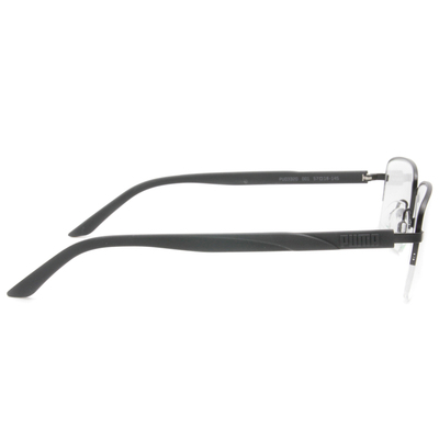 PUMA l 雅痞風格半框眼鏡 經典黑 