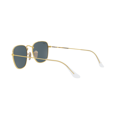 Ray Ban l 時尚造型款方框太陽眼鏡 透灰藍/金