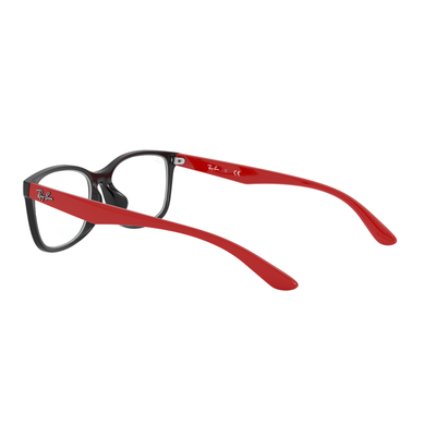 Ray Ban l 無畏自信方框眼鏡 黑/紅