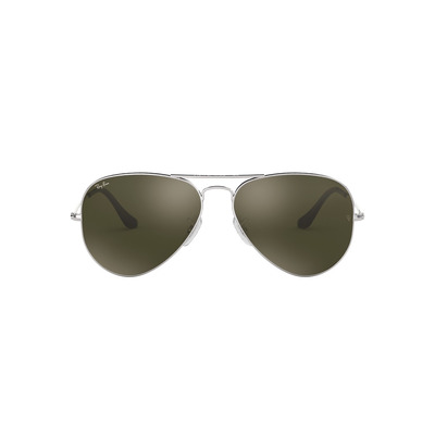 Ray Ban l 率性水銀鏡面飛官框太陽眼鏡 墨綠/銀