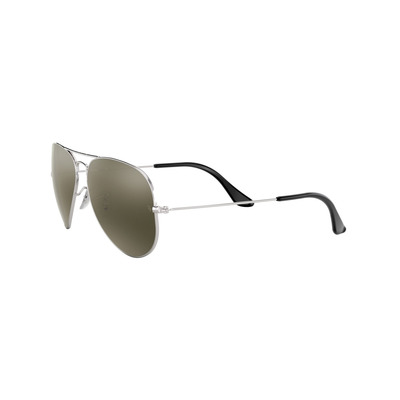 Ray Ban l 率性水銀鏡面飛官框太陽眼鏡 墨綠/銀