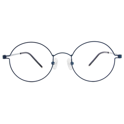 極．纖細輕款｜都會時尚圓框眼鏡 古典藍