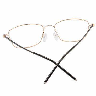極．纖細輕款｜都會時尚方框眼鏡 高貴金