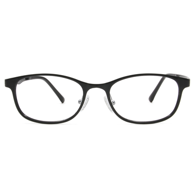 極．纖細輕款｜輕巧優雅長方框眼鏡 水墨黑