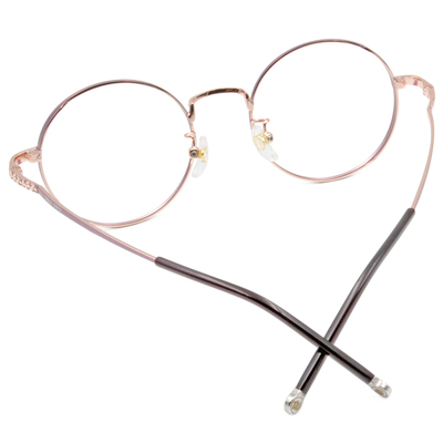 SOU・SOU l 搖搖蘿蔔草 圓框眼鏡❀玫金/粉紫