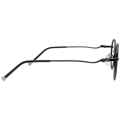 SOU・SOU l 微笑流線 圓框眼鏡❀霧面黑