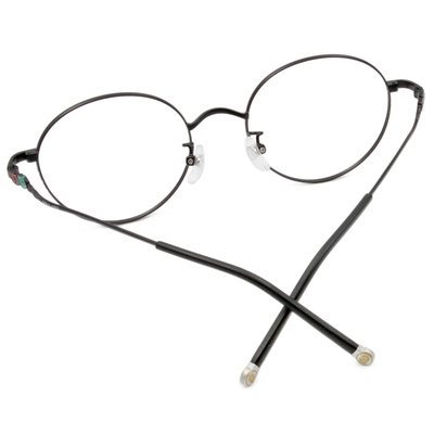 SOU・SOU l 微笑流線 圓框眼鏡❀霧面黑