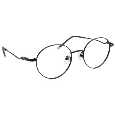 SOU・SOU l 微笑流線 圓框眼鏡❀霧面黑