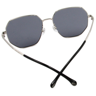SOU・SOU l 笑顏多邊框太陽眼鏡❀紳士銀/灰|SOU．SOU 2023-太陽框 