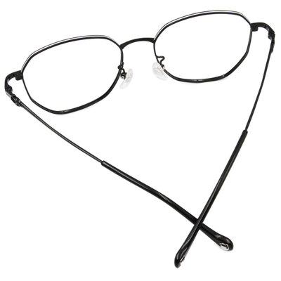 ❰台灣設計師聯名❱_LAIMO系列｜極簡來貘 多邊框眼鏡｜亮眼黑