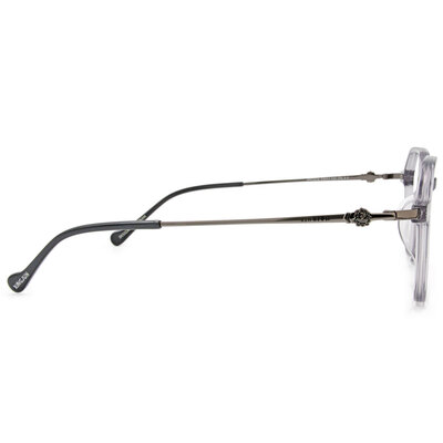 ❰台灣設計師聯名❱_KINGJUN系列｜病毒花也很可愛 多邊框眼鏡 ｜深透灰