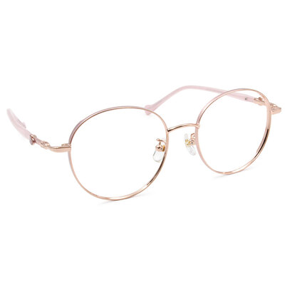 ❰台灣設計師聯名❱_KINGJUN系列｜蠢兔也很溫柔 圓框眼鏡 ｜溫柔粉
