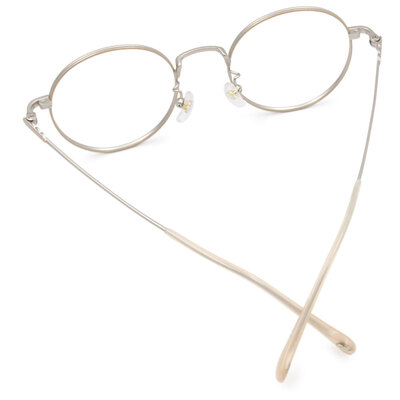 ❰台灣設計師聯名❱_小高潮色計事務所系列｜經典Logo 金銀邊 圓框眼鏡 ｜魅力金/銀