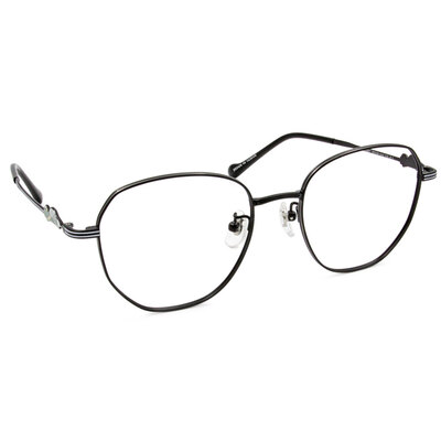 ❰台灣設計師聯名❱_包大山系列｜心之所向 多邊框眼鏡 ｜星夜黑