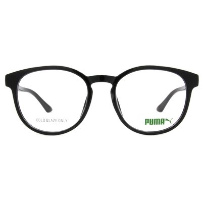 PUMA l 耀動感圓框眼鏡 月光黑