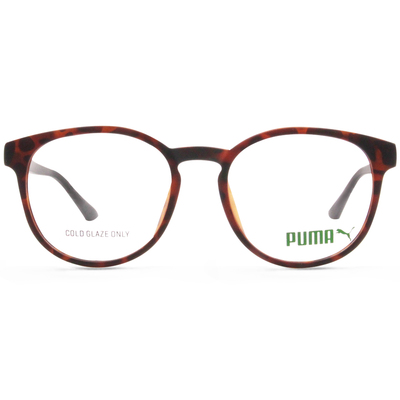 PUMA l 耀動感圓框眼鏡 玳瑁棕
