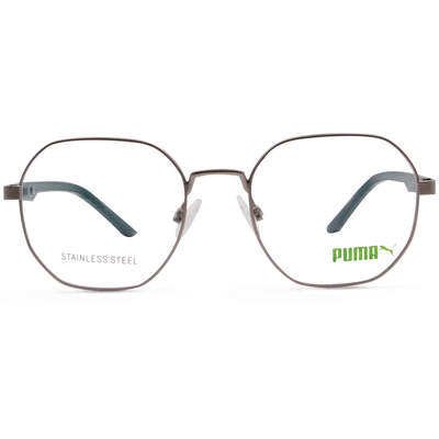 PUMA l 律動感多邊框眼鏡 森林綠