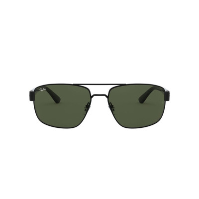 Ray Ban l 雙槓粗邊方框太陽眼鏡 透灰綠/黑